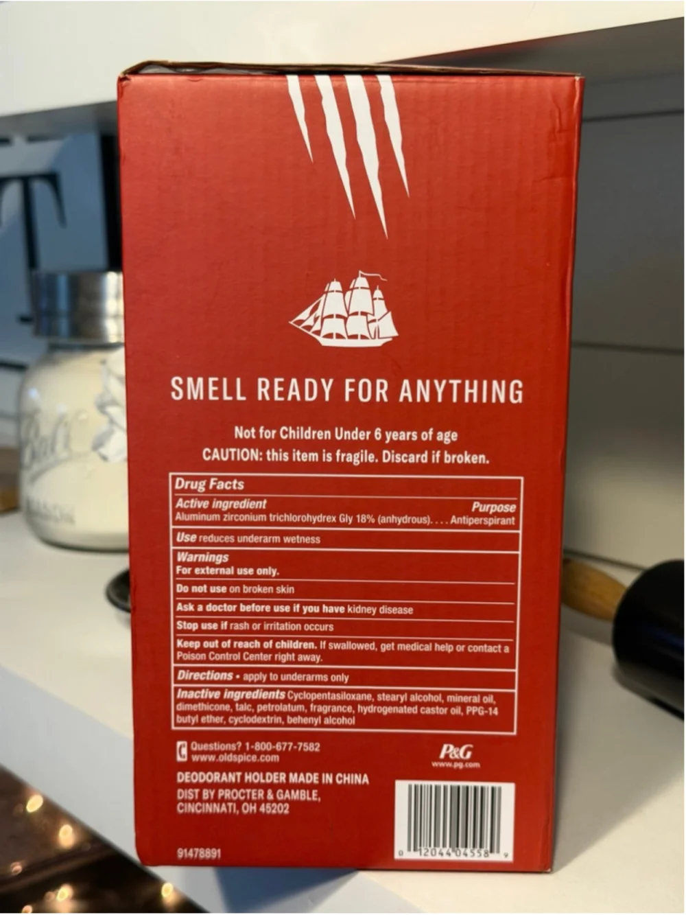 New OLD SPICE Bearglove Bear Figurine Deodorant Holder